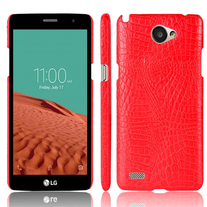 Для LG Bello II Max X155 чехол под крокодиловую кожу жесткий из поликарбоната с текстурой