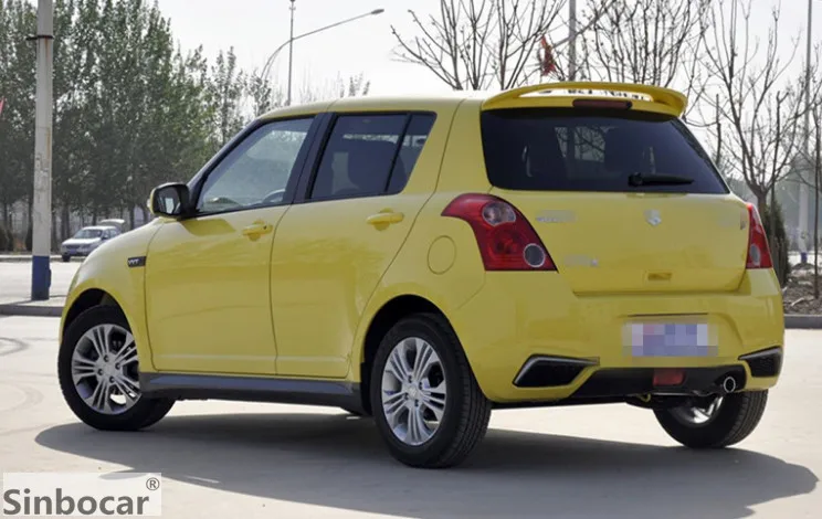 ABS пластик окрашенные дефлектор задний багажник крыло спойлер праймер для Suzuki Swift 2007-2013 задний спойлер