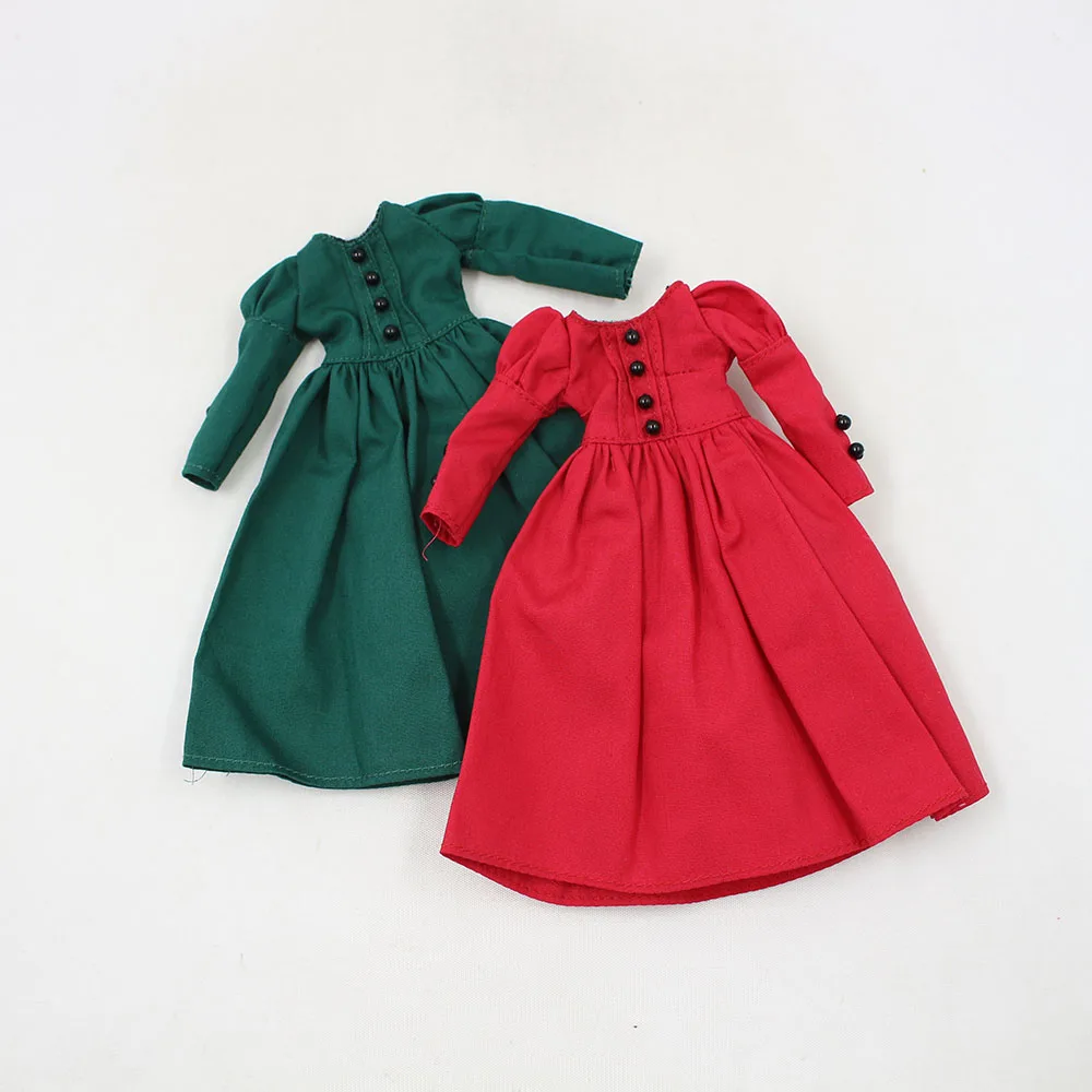 

DBS 1/6 doll clothes Red, green dress suitable for blyth icy azone joint doll