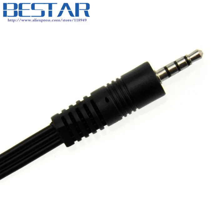 Стерео кабель 3 5 мм на rca Мини AV штекер 3RCA гнездо M/F Аудио Видео 30 см 1 фут для