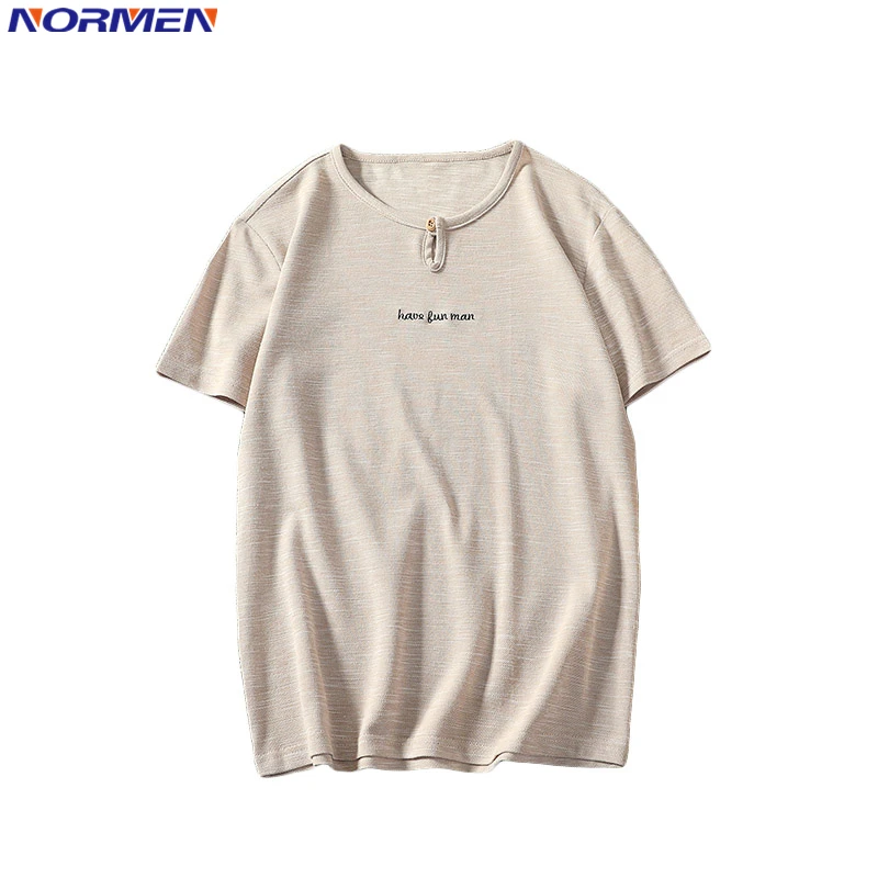 Ни Для мужчин Мужская мода Slim Fit футболки с круглым вырезом короткий рукав