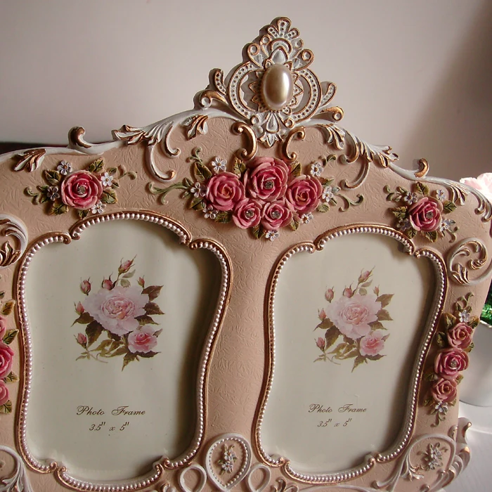 Европейский стиль пасторальная фоторамка розы Высококачественная из смолы|frame