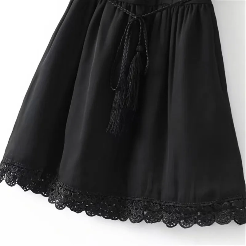 Модное женское элегантное винтажное милое Кружевное белое платье стильное