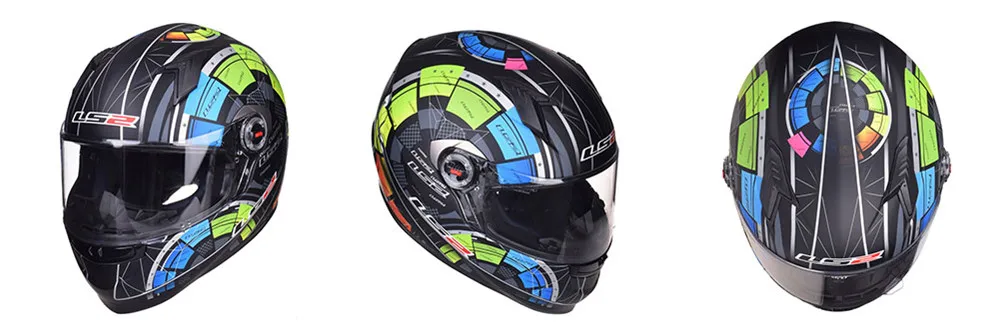 LS2 полный уход за кожей лица гоночный мотоциклетный шлем Каско Capacete шлем мото шлемы каск руля Caschi для Suzuki мотор FF358 классический