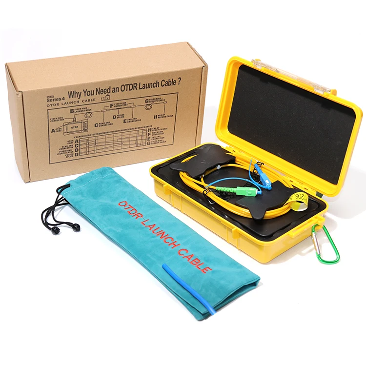 

KOMSHINE OTDR Dead Zone Eliminator, волоконные кольца, волоконно-оптический OTDR Launch Cable Box 1 км SM 1310/1550nm