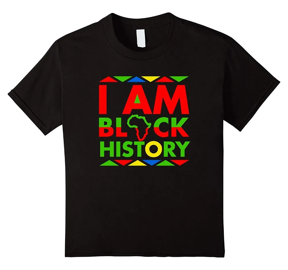 Лидер продаж 2019 Супермодная черная футболка с надписью I am Black History месяц гордость