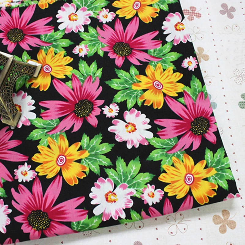 Изящная хлопчатобумажная Поплиновая ткань для квилтинга 3 цвета 50x145 см | Дом и сад