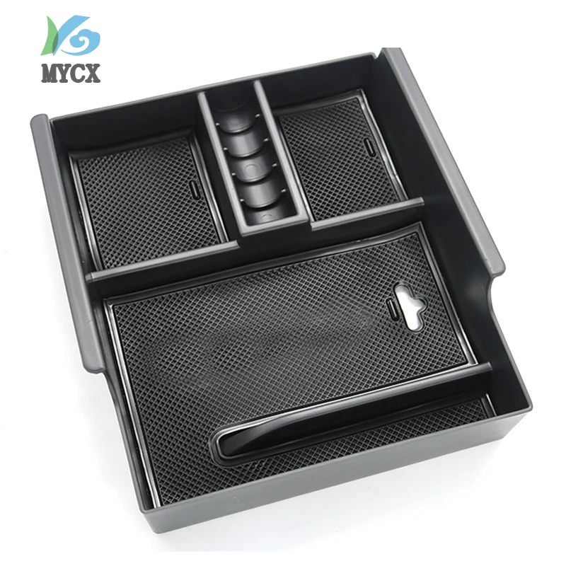 

Интерьер Стайлинг автомобильный Органайзер центральный подлокотник пластиковый ящик для хранения Контейнер лоток 2016 2017-2018 для Toyota VELLFIRE 30 ...