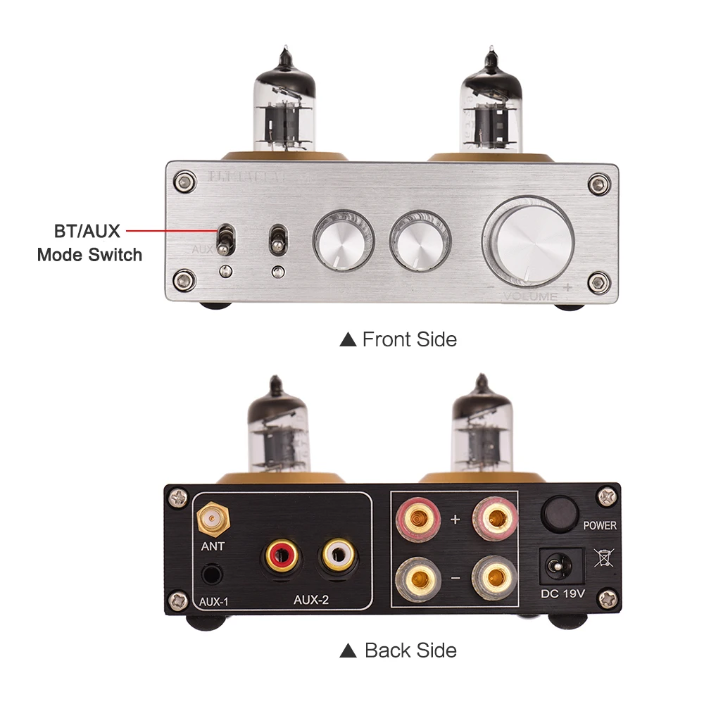 Мини HiFi цифровой аудио усилитель мощности стереоусилитель с двойными 6J2