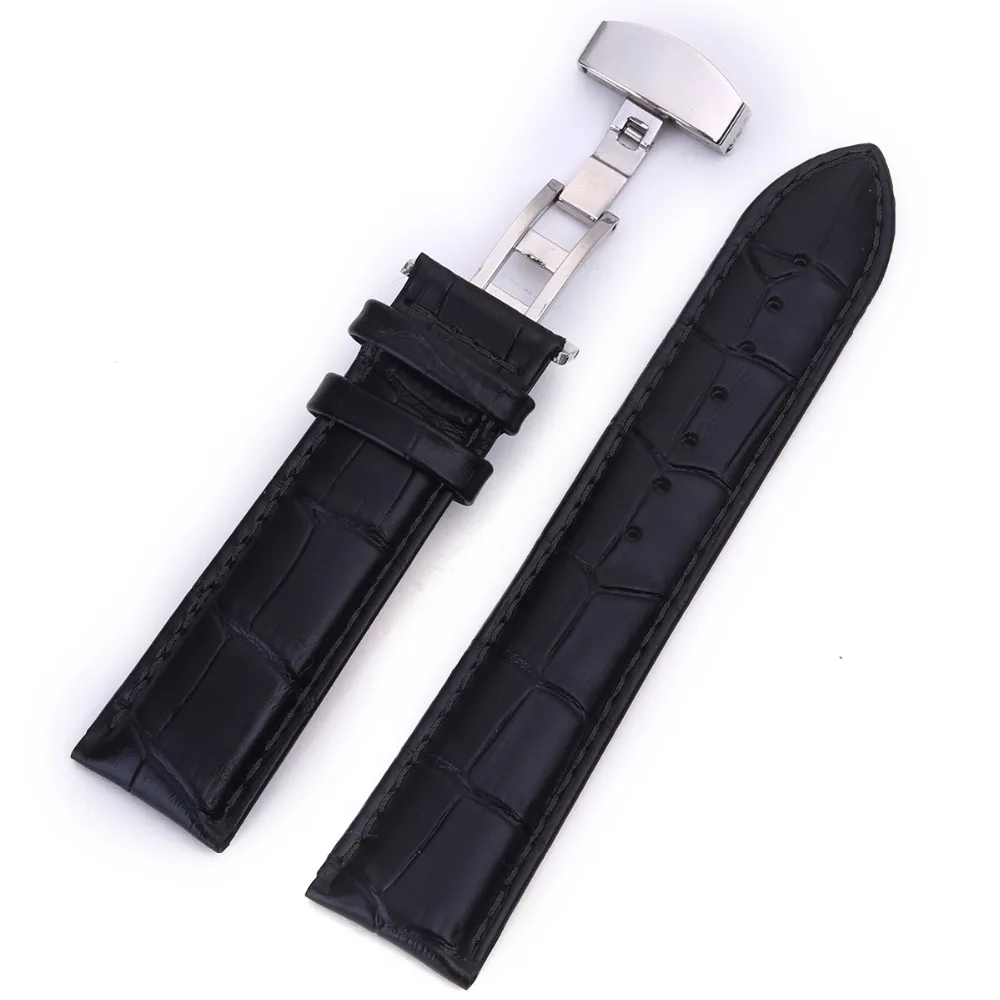 Ремешок из телячьей кожи для часов 18/20/22/24 мм|bracelet watchbands|watchband 18mmfolding clasp |