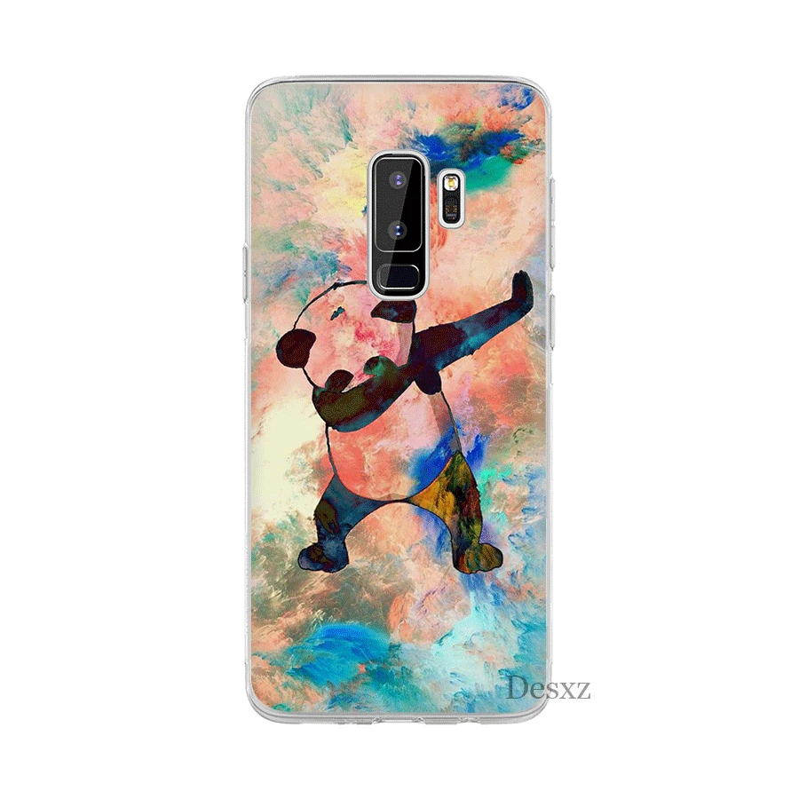 Чехол Panda Dab для Samsung M10 M20 M30 M40 S6 S7 Edge S8 S9 S10 Plus S10e Note 8 9 10 милый чехол | Мобильные