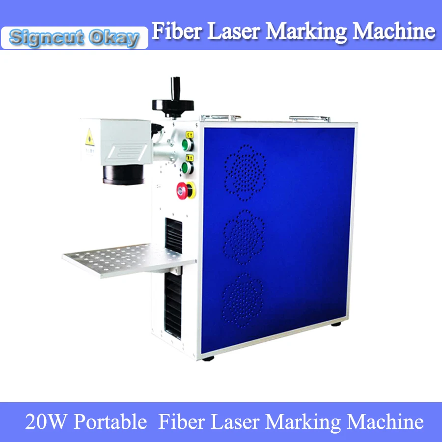 Китай поставляет 20 Вт портативный мини волоконный лазерный маркировочный станок