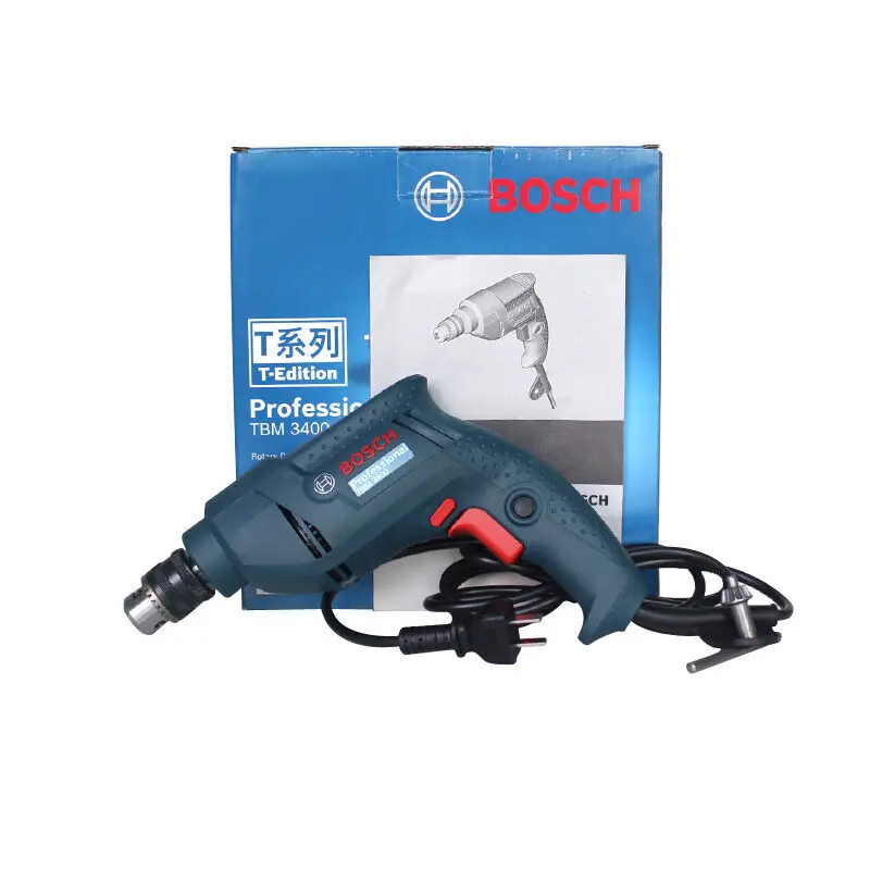 Оригинальное классическое сверло BOSCH TBM 3400 DIY электрическое сверло мощностью 220 В сверла для деревообработки стальное сверло