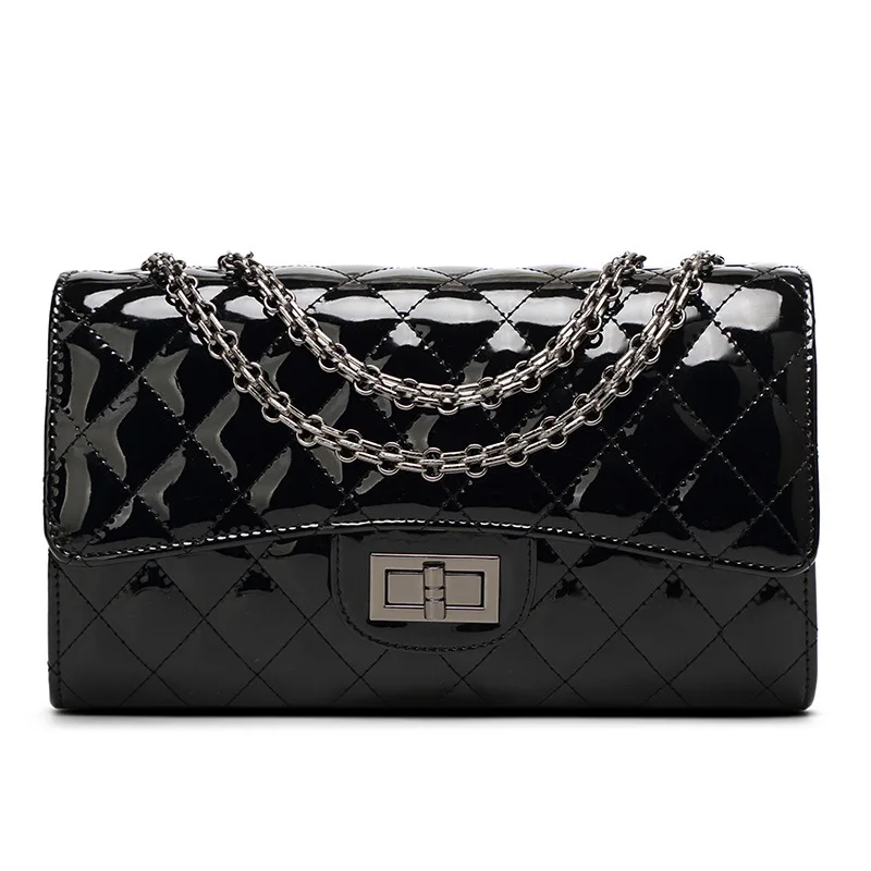 Статья 2017 Новый Лакированной Кожи Лин Грузии Цепи Небольшой Размер Пакета