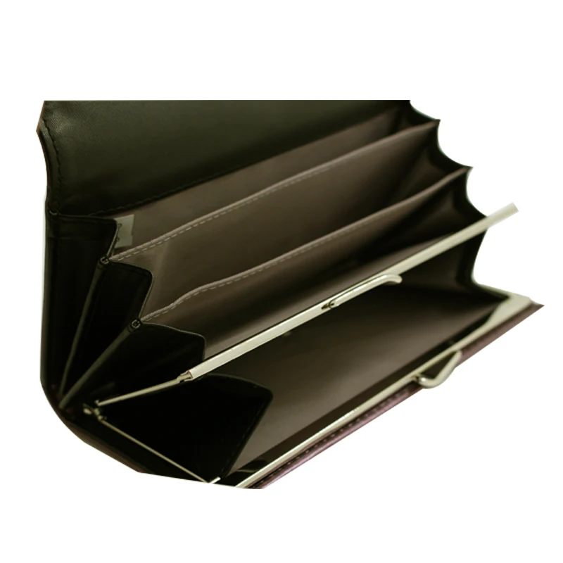 Роскошный женский кошелек из искусственной кожи с маленькой подвеской