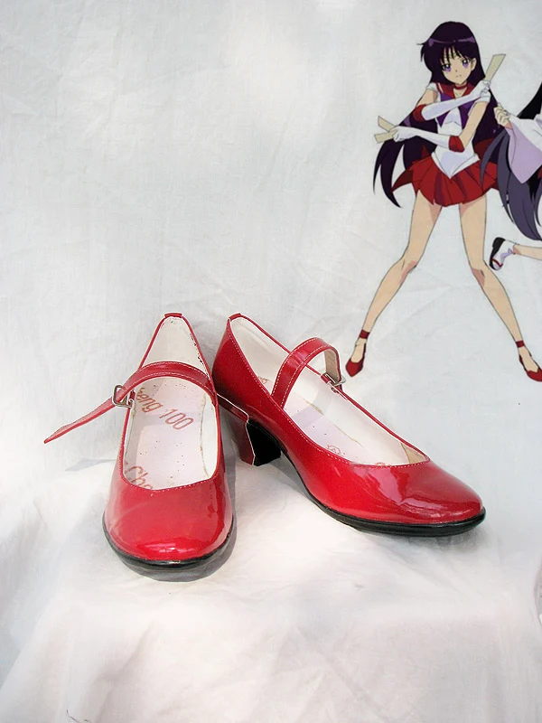 Hino Rei Sailor Moon Usagi Tsukino Mercury Mizuno Ami Mars Hino Rei Chibimoon Chibiusa Neptune Kaiou Michiru; обувь для костюмированной вечеринки для взрослых - Цвет: Hino Rei