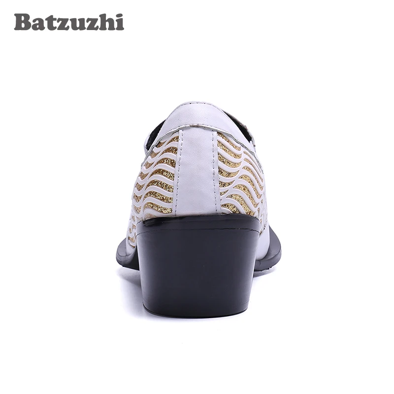 Batzuzhi/Мужская обувь на высоком каблуке 6 5 см Zapatos de Hombre официальная мужская