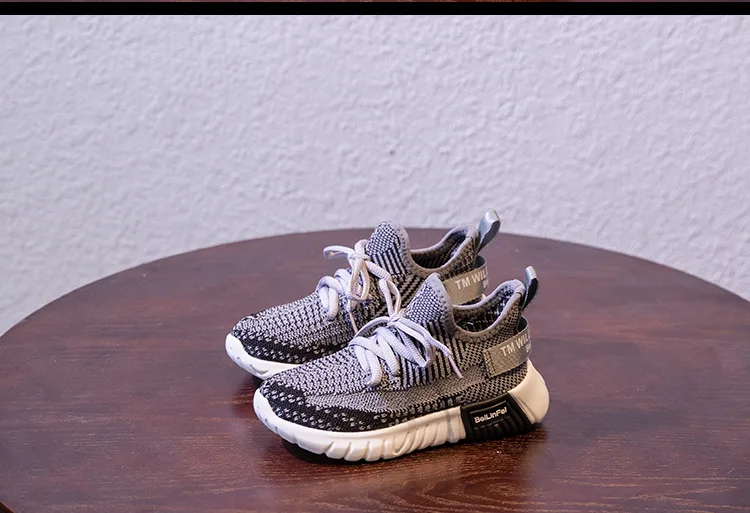 RUMRAM Kids Shoes For Girl Boy Lace-up Mesh Spring Summer Autumn Unisex Breathable Solid Color Casual Running Sneakers | Детская одежда