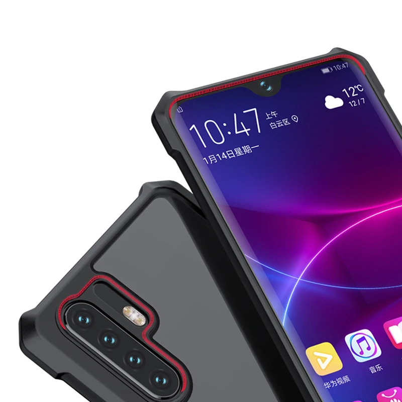 for Huawei P30 Pro Case Armor Airbag Shockproof Transparent Acrylic Cover P30Pro P 30 30Pro Fundas Bumper |