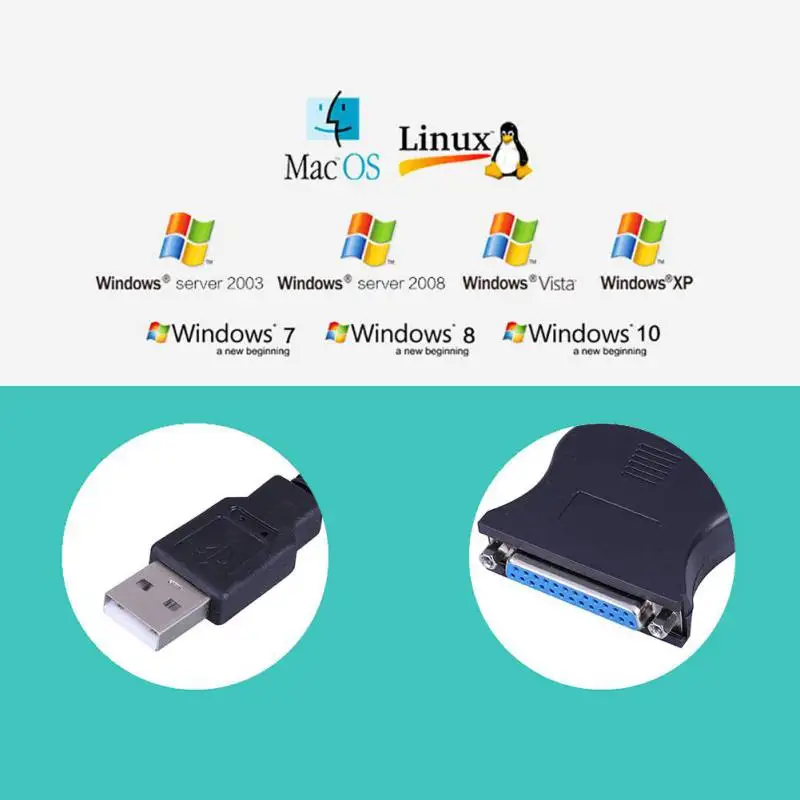 Высокое качество USB к DB25 женский порт печати конвертер скорость передачи