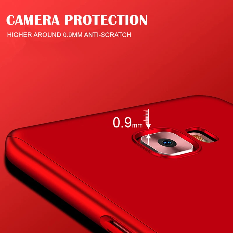 Чехол для samsung Galaxy J3 J5 J7 Prime Max DUO J2 J1 ПК Жесткий 360 Полное покрытие для samsung J4 J6 J8 C7 C9 Pro