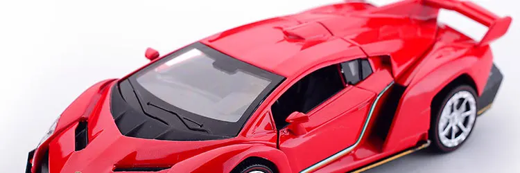 1/32 ядовитая модель спортивного автомобиля, литая под давлением, имитация металлического сплава, оттягивающие назад транспортные средства, автомобильные огни, игрушки для детей, подарки для детей