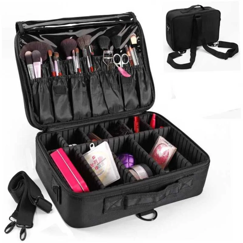 SAFEBETBrand Organizer Large Waterproof Multilayer Professional Cosmetic Bag Fashion Women Travel Necessary Beauty Box | Багаж и сумки
