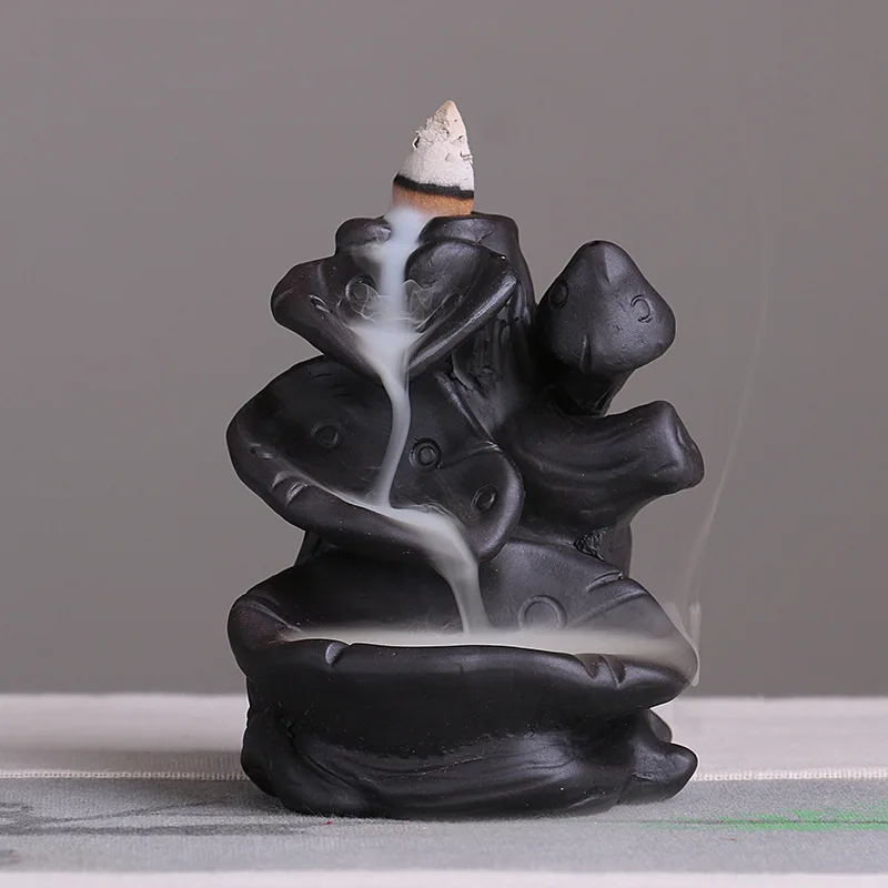 Подставка для курильницы в виде лотоса|incense holder|leaf burnerbackflow incense burner |