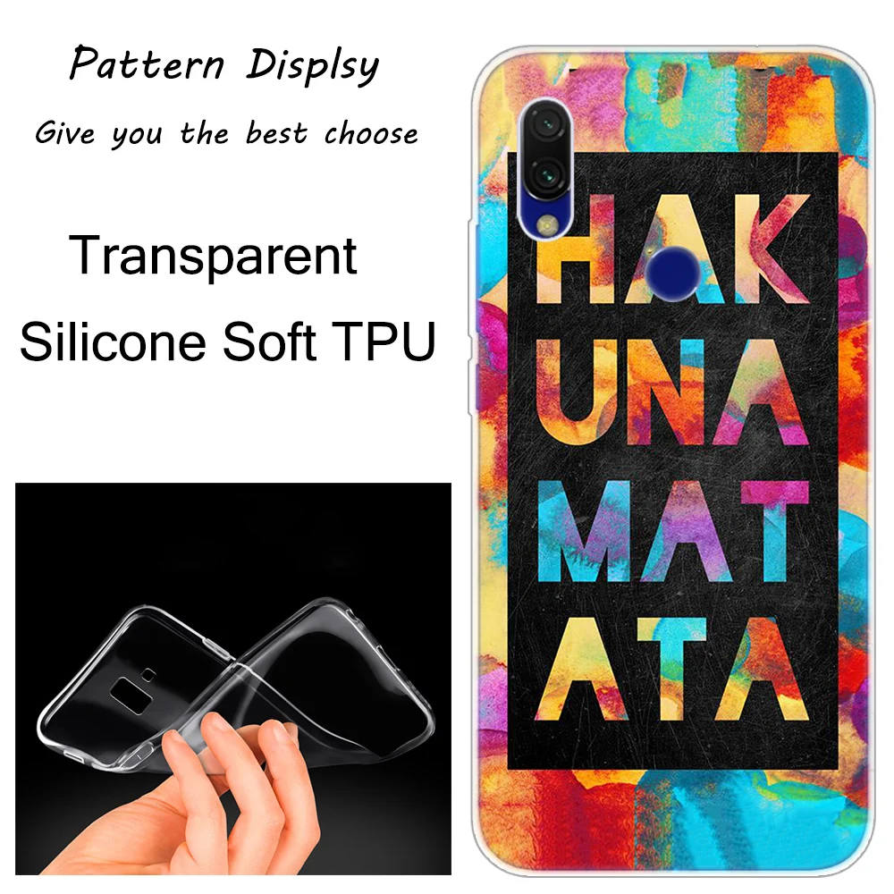 Мягкий силиконовый чехол Hakuna matata The Lion King для Xiaomi Redmi K20 7 7A 5 5Plus 6 6A S2 Note 8 7 6 5 Pro