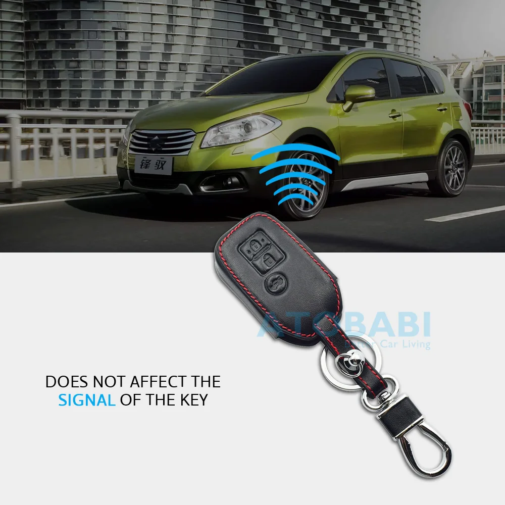 Кожаный чехол для ключей от автомобиля для maruti suzuki New Swift Dzire Baleno Ertiga Wagon R SX4 ALTO Vitara Авто пульт дистанционного Fob Обложка защитная сумка