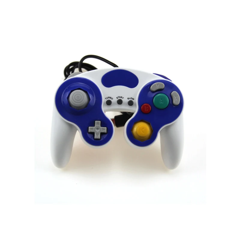 Для контроллера GameCube/NGC адаптер конвертер для WiiU и ПК USB nintendo Switch Super Smash Brothers - Цвет: White blue