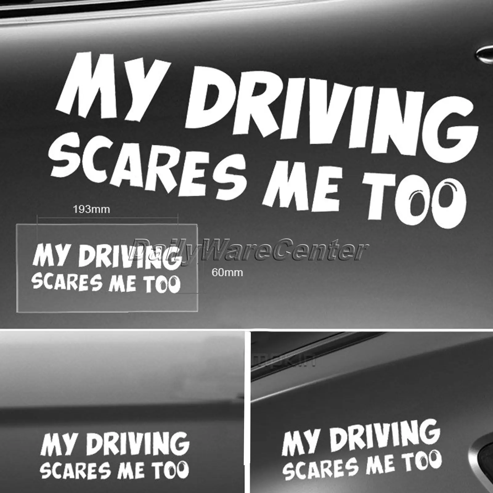 Новая забавная Автомобильная наклейка MY DRIVING ME TOO Door Window виниловые наклейки для