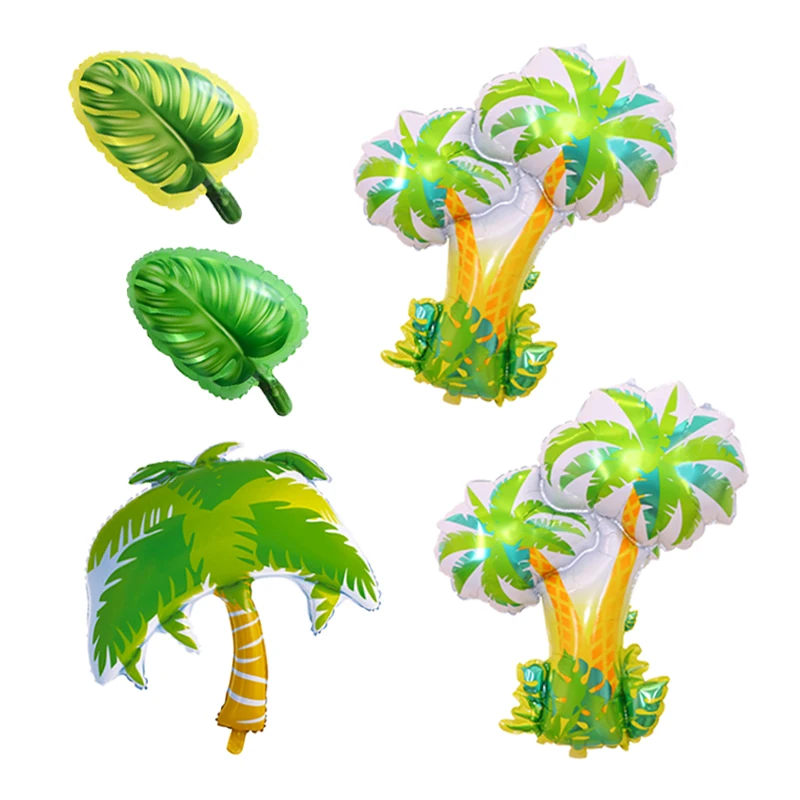 

Tropical Palm Tree Turtle Leaf Foil Balloons Birthday Party Decorations Kids Adult Inflatable Balloon Forest Theme Balloon Toy