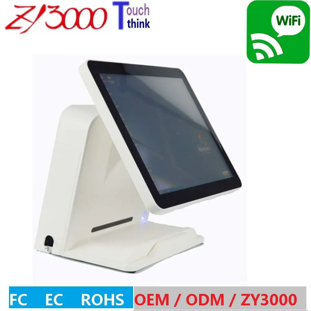 Заводская цена 15 &quotwindows все в одном сенсорный экран POS английский VFD клиентский