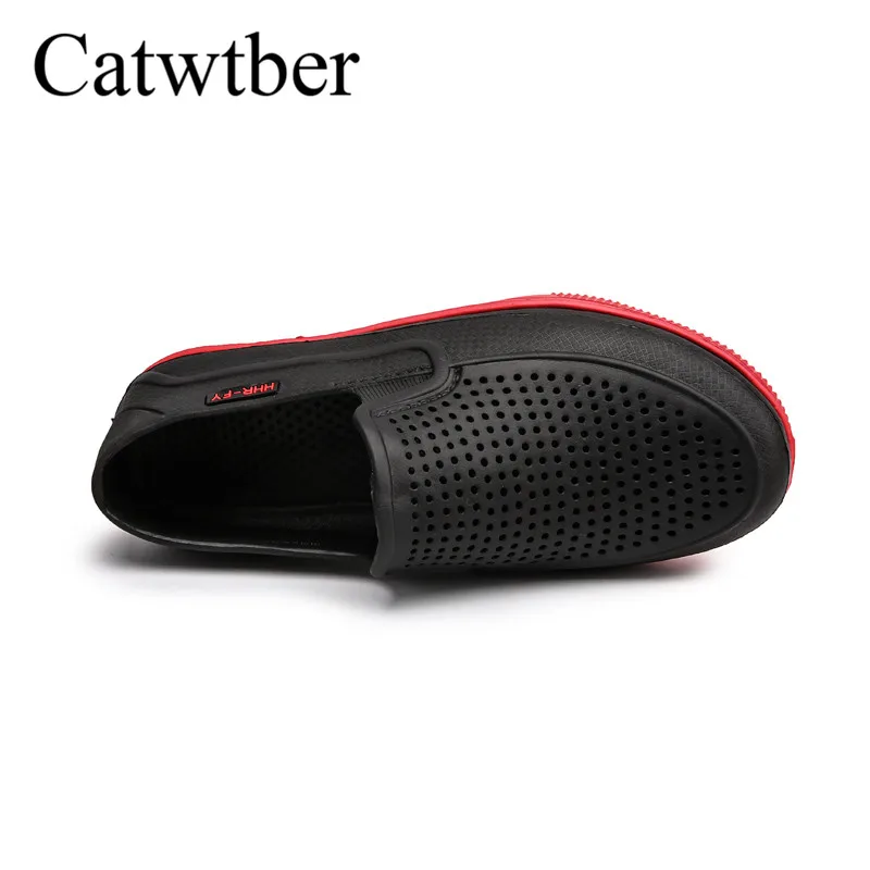 Catwtber 2018 мужские сандалии Летние тапочки обувь КРОК модные пляжные повседневные