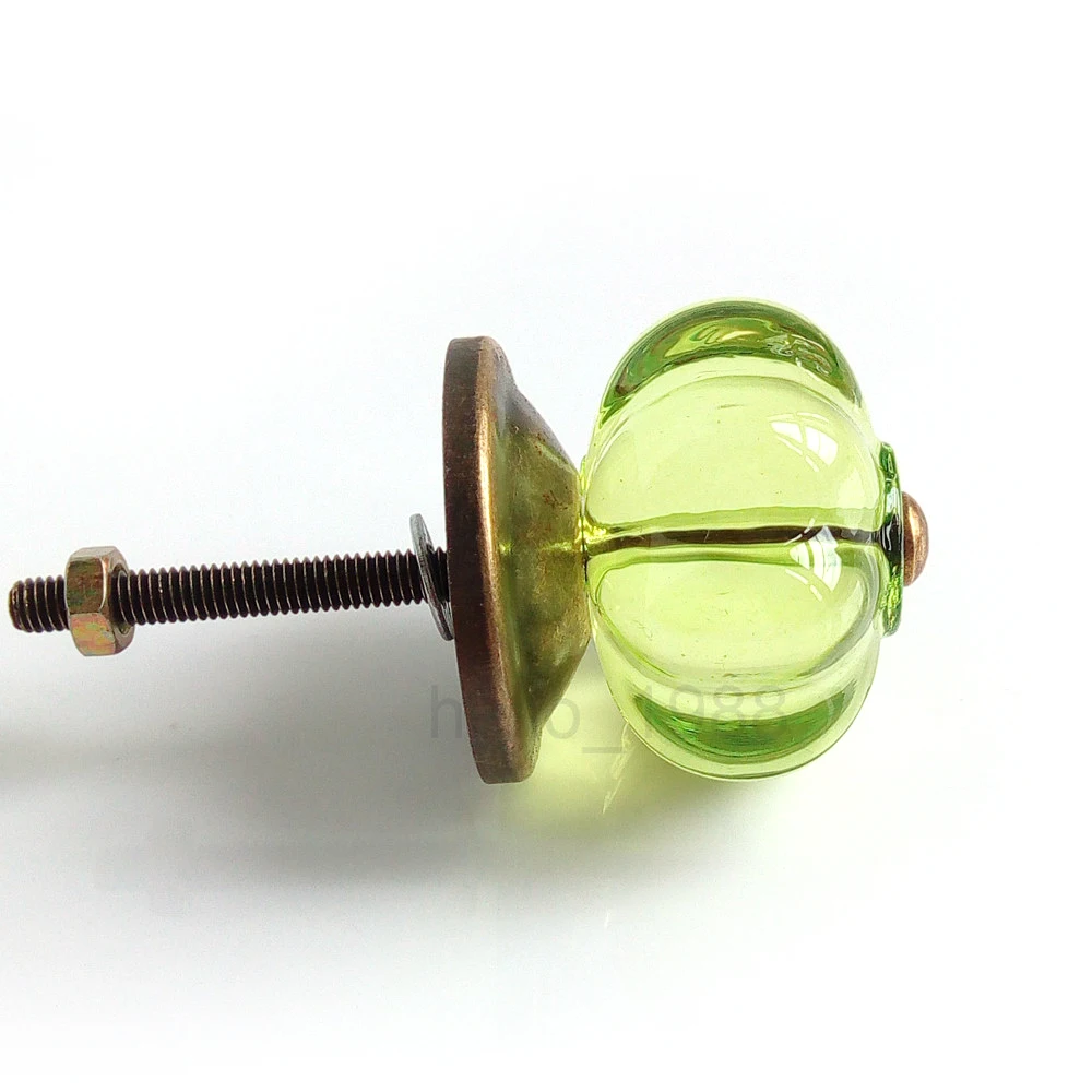 Зеленая акриловая ручка шкафа 34 мм для выдвижного ящика мебели кухни комода |