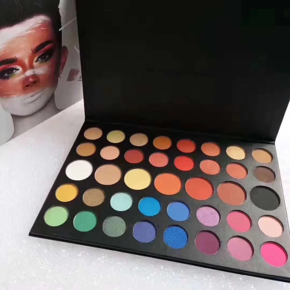 Pro Brand 39 цветов JAMES CHARLES матовые тени для век макияж с эффектом &quotметаллик&quot