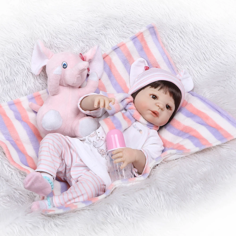 NPK 23 &quotвсего тела силикона Reborn Baby принцесса кукла игрушка купаться играть дома