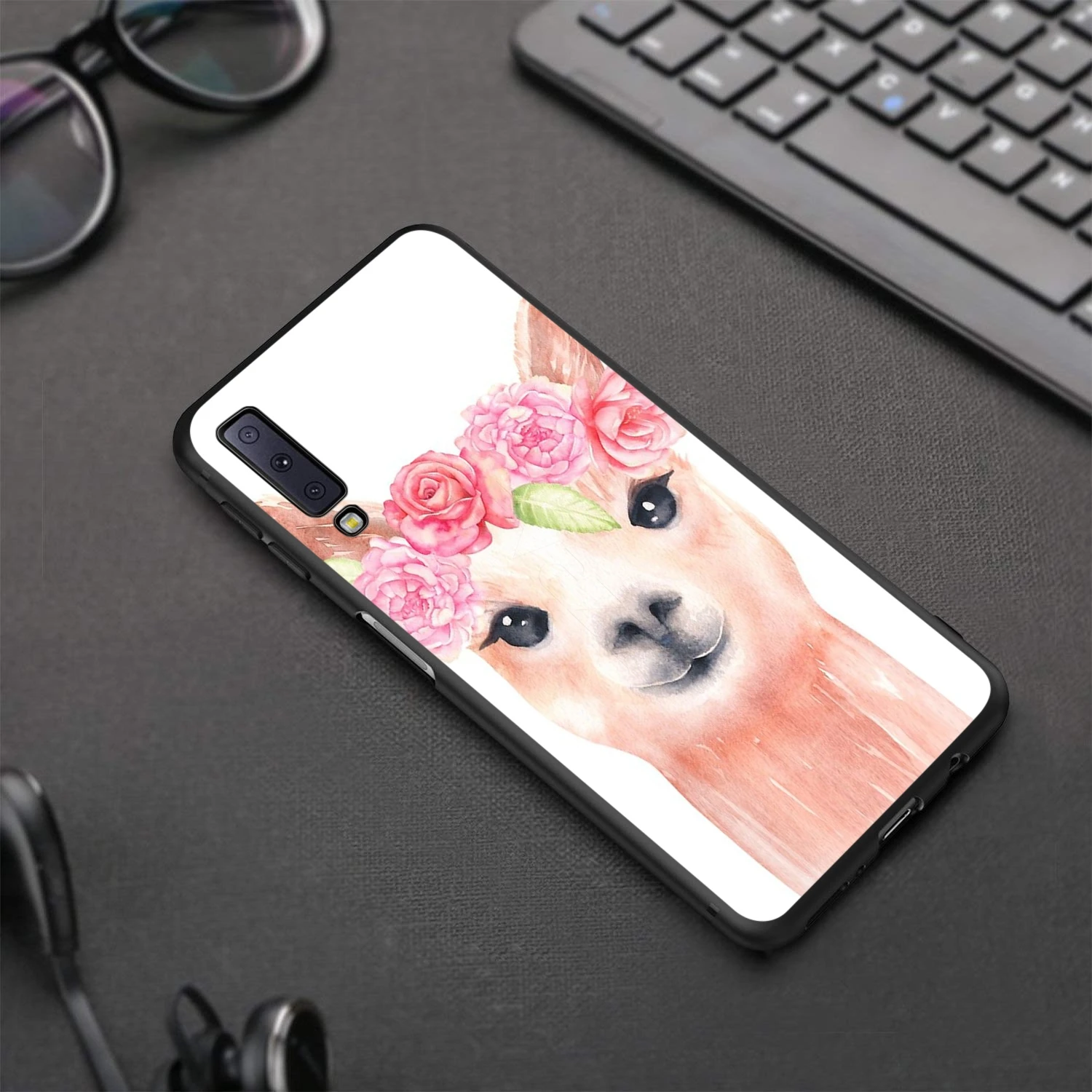 Чехол с ламой-альпаками для Samsung Galaxy J6 A9 A8 A7 A70 A6 A5 A50 A40 A30 A3 A10 A51 A71 A81 A91 2018 | Мобильные