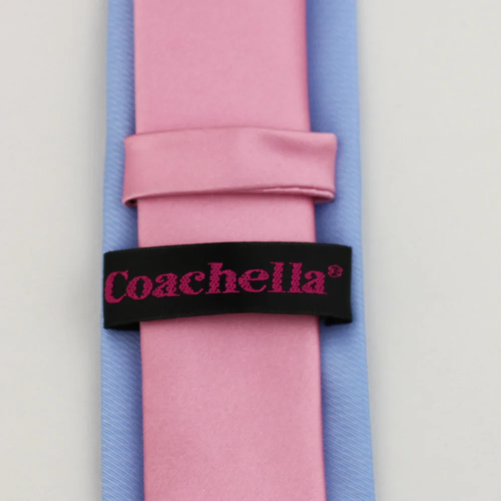 Галстук Coachella уникального дизайна галстук розовый контрастный голубой из