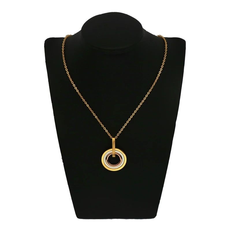 Pz Ювелирные наборы золотого цвета модные ювелирные изделия серьги и ожерелье