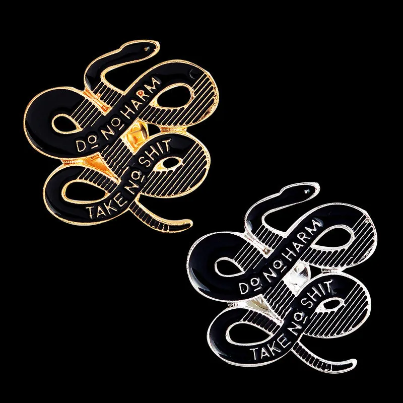 1 шт. Оригинальная Черная Мамба Броши со змеями для мужчин джинсовый костюм