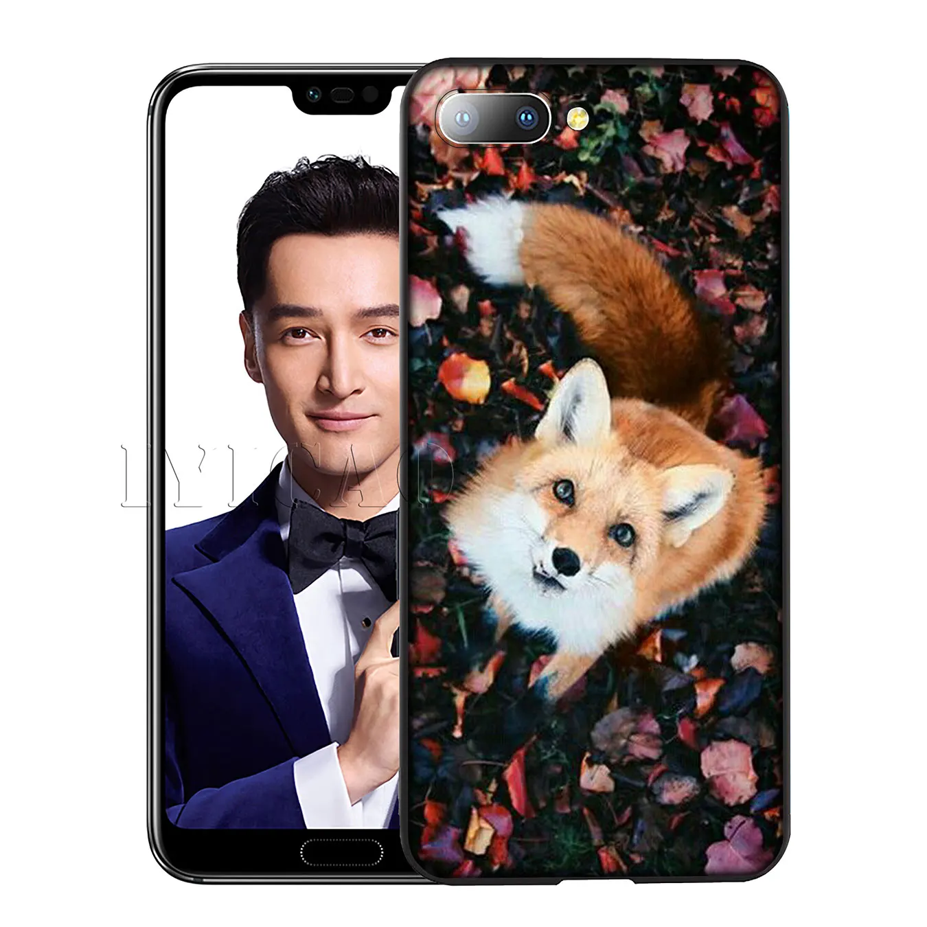 Iyicao лисы в осенними листьями лес силиконовый мягкий чехол для Huawei Y7 Y6 Prime Y9 2018 Honor 8C