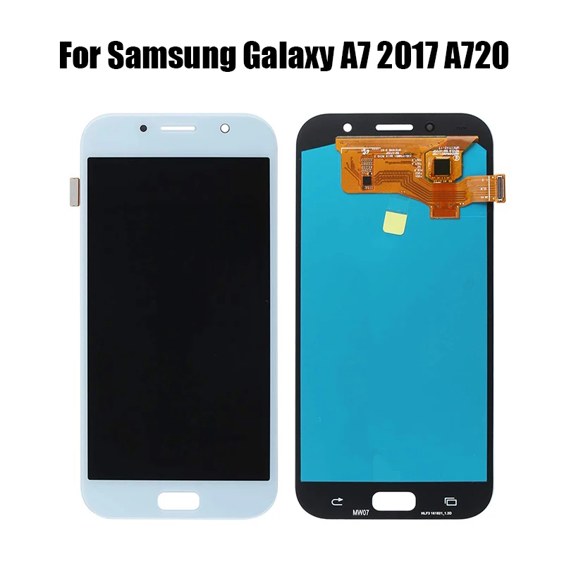 AMOLED / TFT для Samsung Galaxy A7 2017 A720 ЖК дисплей с сенсорным экраном дигитайзер в сборе A720F SM