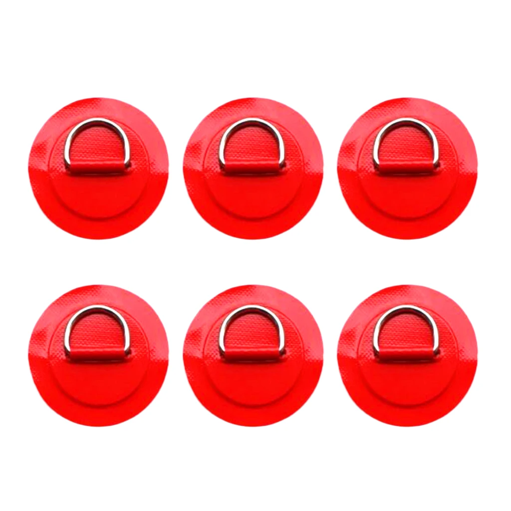 6 Piezas De Acero Inoxidable Kayak D-rings Hebilla Circular 6 Piezas De Acero Inoxidable Kayak D-rings Hebilla Circular