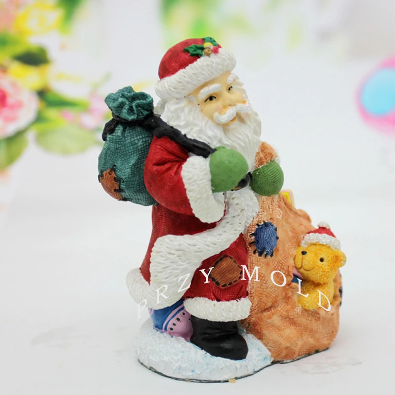 Силиконовая форма для свечей PRZY мыла ручной работы милое Рождественское