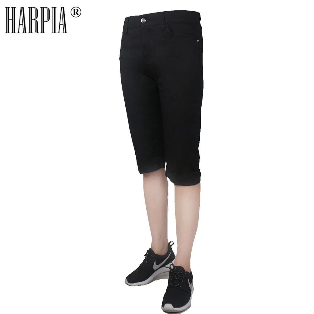 Harpia новинка негабаритные женские тонкие короткие бриджи хлопок длина до колена