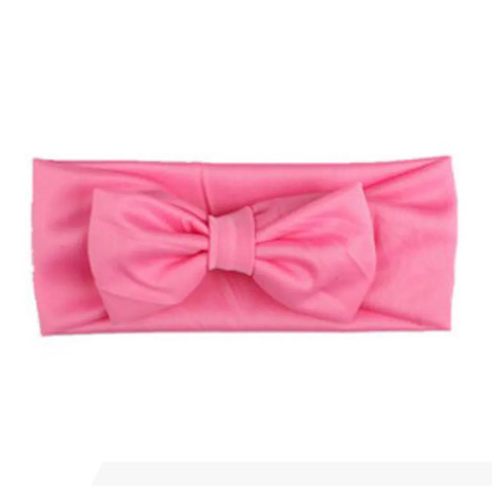 Elastic cottonBaby Kids Girls Rabbit Bow Ear Hairband Headband Turbanhigh quality Beautiful Knot Head Wraps | Детская одежда и