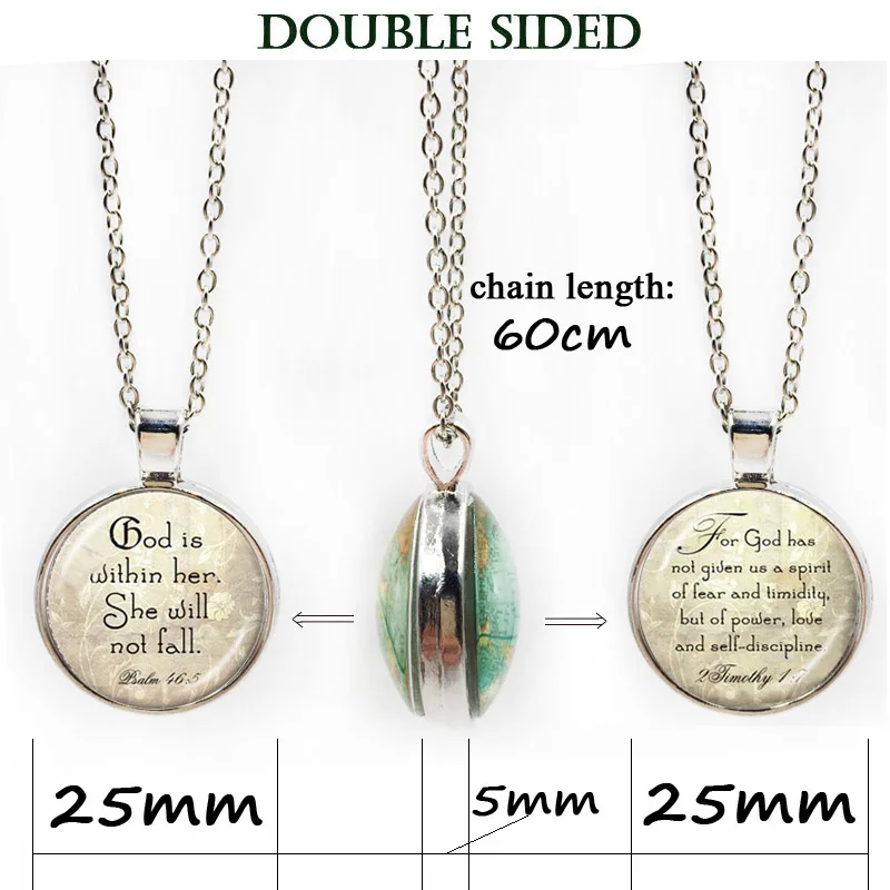 Христианская подвеска искусство картина женское ожерелье вдохновение украшение