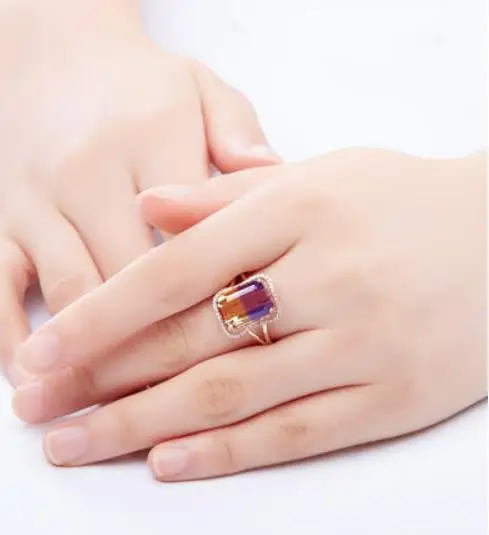 Женское кольцо Everoyal винтажное розовое золото для девушек кольца на палец